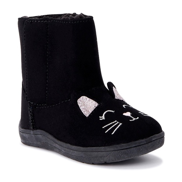 New with Tags Wonder Nation Black Baby Boots - Picture 1 of 7